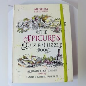 The Epicure's Quiz & Puzzle Book puzzles focused on food & culinary arts NWOT